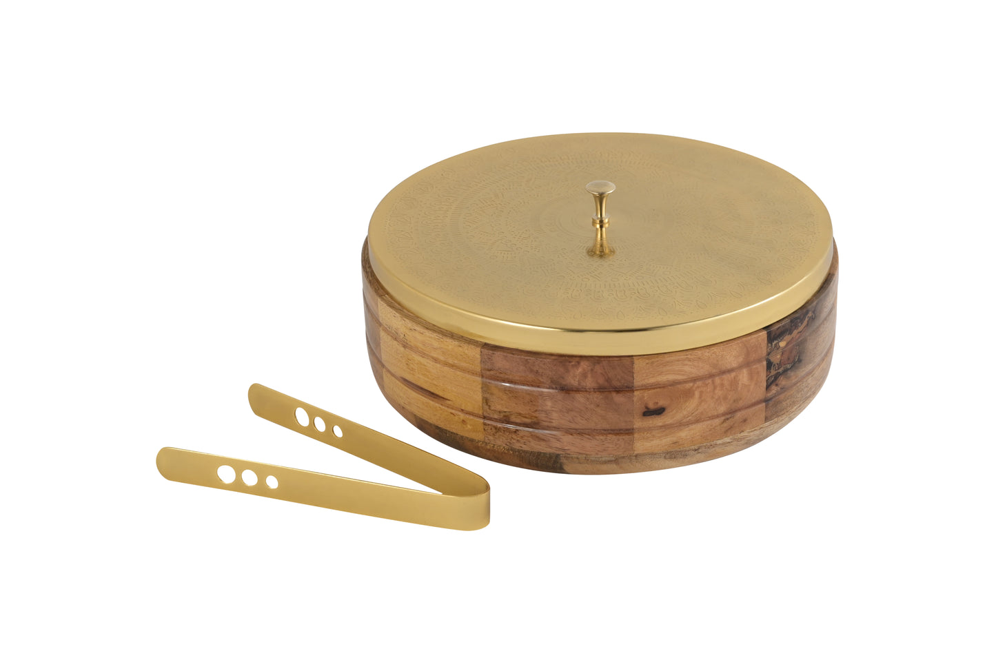 Wooden Chapati Box - Rangoli